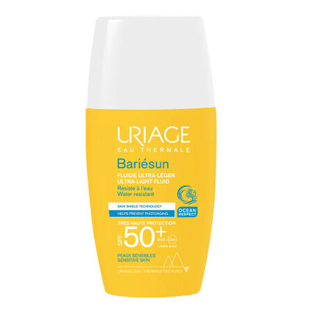 Uriage Bariesun, fluide visage ultraléger, SPF 50+, 30 ml