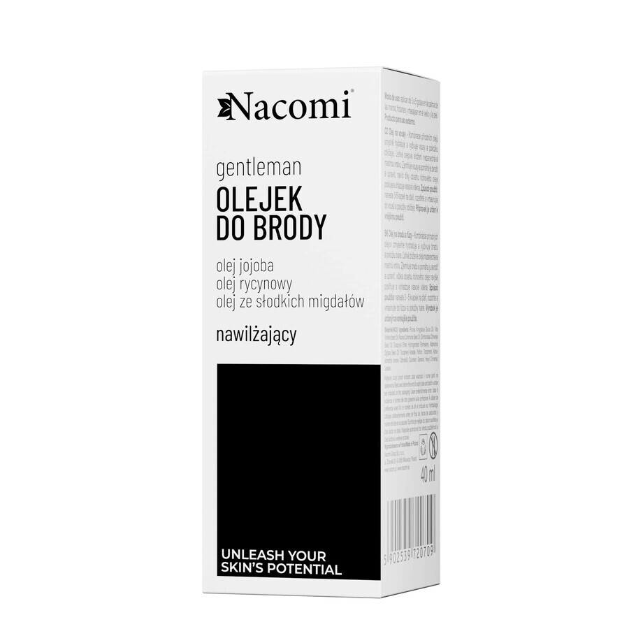 Nacomi Gentelman, huile à barbe hydratante, 40 ml