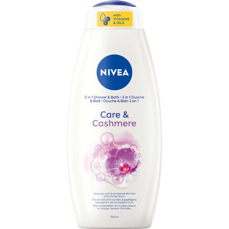 Nivea Orchid &amp; Cashmere Extract, Creamy Shower &amp; Bath Gel, 750 ml