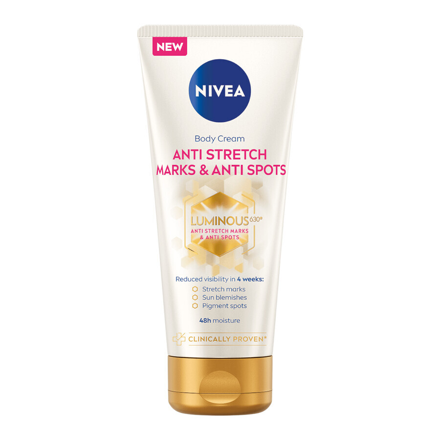 Nivea Luminous 630, crème anti-vergetures pour le corps, 200 ml