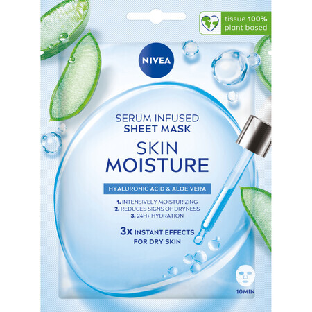 Nivea Skin Moisture, masque en feuille hydratant, 1 pièce