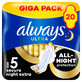 Always Ultra, serviettes hygi&#233;niques avec ailettes, taille 5, Secure Night Extra, 20 pi&#232;ces