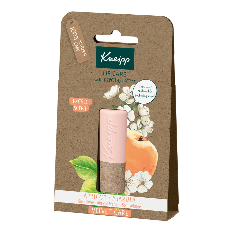 Kneipp Velvet Care, Peach and Marula Lip Balm, 4.7g