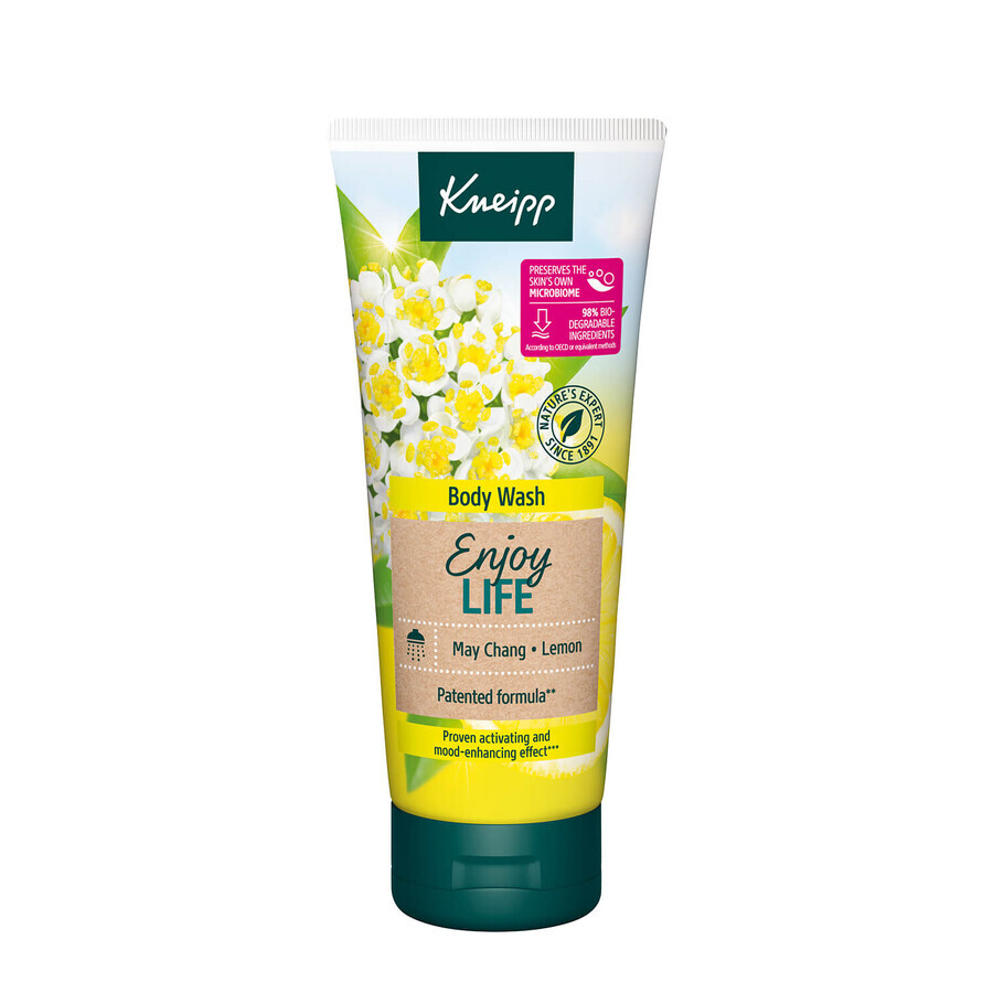 Kneipp Enjoy Life, gel de duș, may chang și lămâie, 200 ml