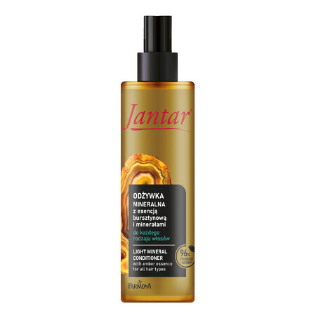 Farmona Jantar, acondicionador mineral con esencia de ámbar y minerales, todo tipo de cabello, 200 ml