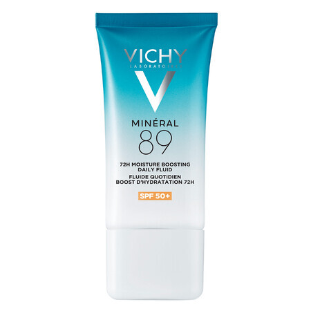 Vichy Mineral 89, onzichtbare vochtinbrengende crème-vloeistof, SPF 50, 50 ml