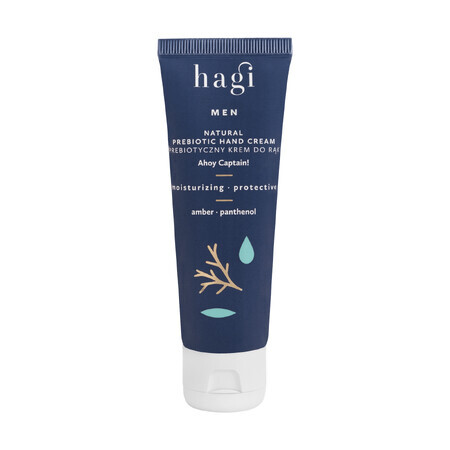 Hagi Men Ahoj Kapitan, crème prébiotique naturelle pour les mains, hydratante et protectrice, 50 ml