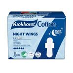 Vuokkoset Cotton, Night Wings serviettes hygiéniques, Night Wings, 9 pièces