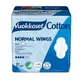 Vuokkoset Coton, serviettes hygiéniques avec ailettes, Ailes normales, 12 pcs