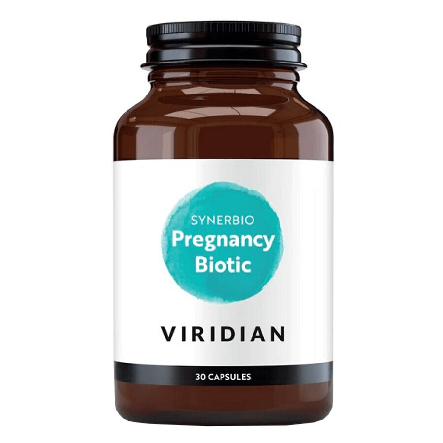 Viridian Synerbio Pregnancy Biotic, probiotic pentru femeile gravide, 30 capsule