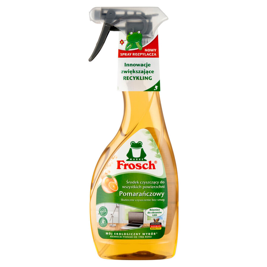 Set Frosch, soluție de îndepărtare a calcarului, 2 x 500 ml + detergent, 2 x 500 ml + detergent de bucătărie, 2 x 500 ml + saci de reciclare, 3 gratuit