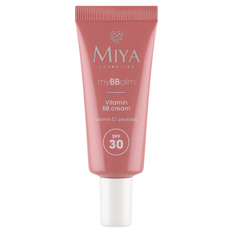 Miya myBBalm, cremă BB cu vitamine, SPF 30, 02 natural, 30 ml