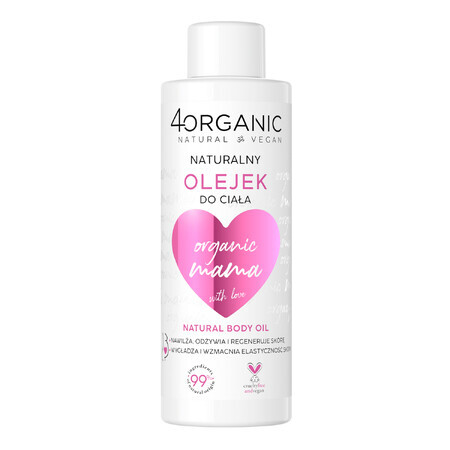 4Organic Mama, huile naturelle contre les vergetures, 125 ml