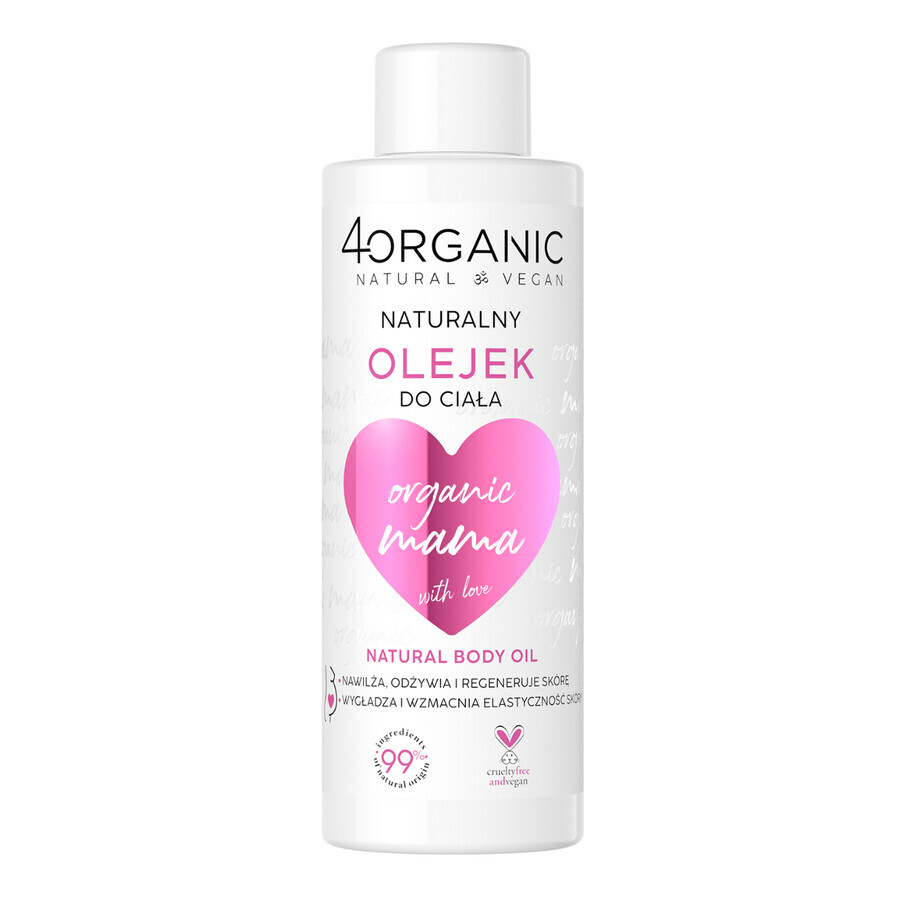 4Organic Mama, huile naturelle contre les vergetures, 125 ml