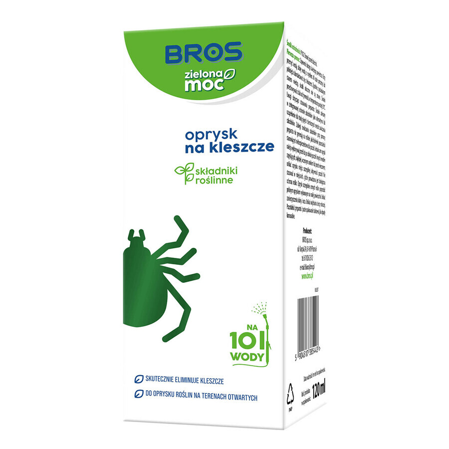 Bros Green Power, spray contre les tiques, 120 ml