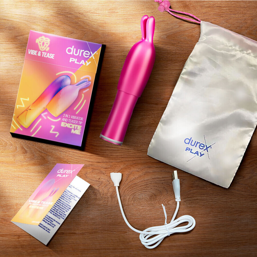 Durex Play Vibe &amp; Tease, un vibrador con punta estimulante 2 en 1