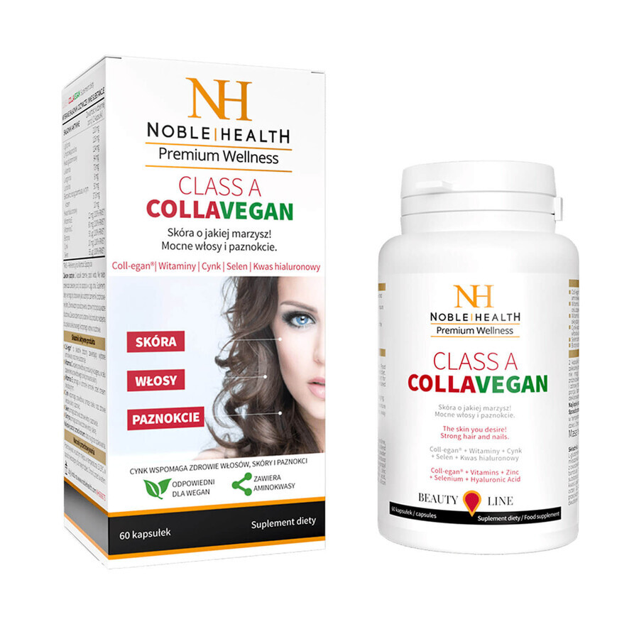 Noble Health Colágeno + Vitamina C set, 100 g + Clase A CollaVegan, 60 cápsulas