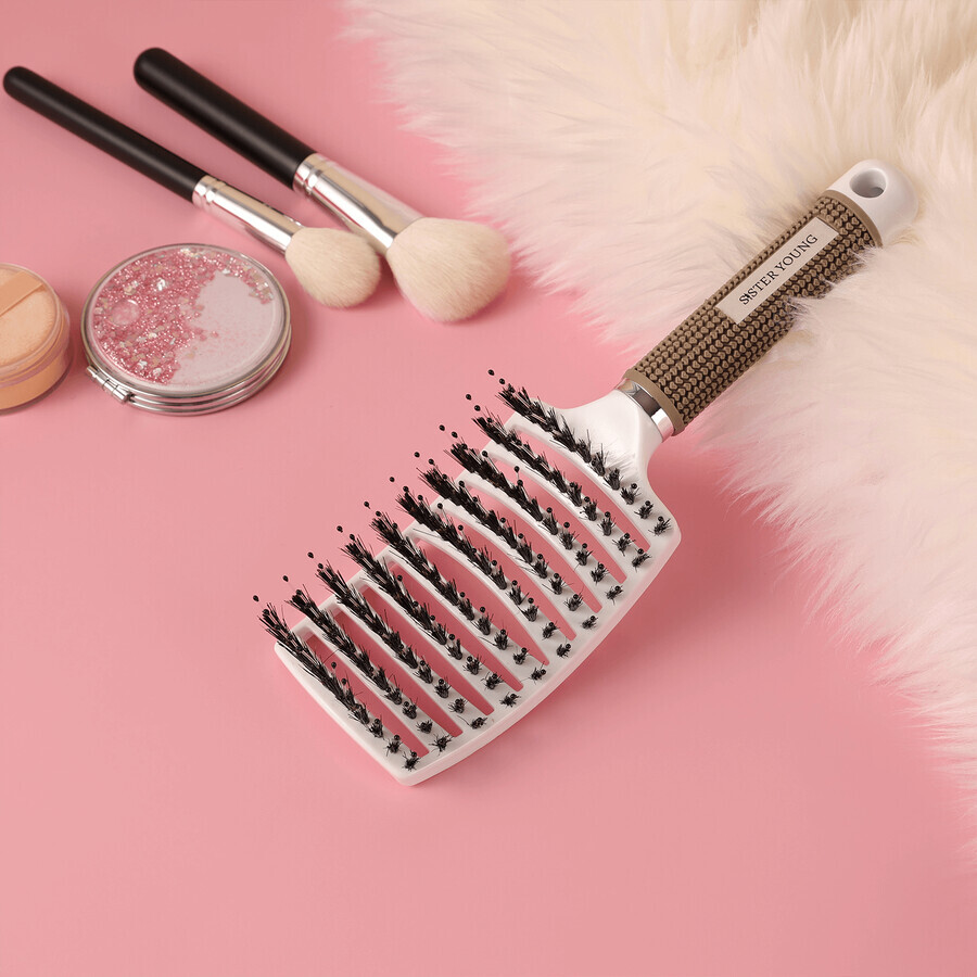 Sister Young, brosse à cheveux, Zoco White, 1 pièce