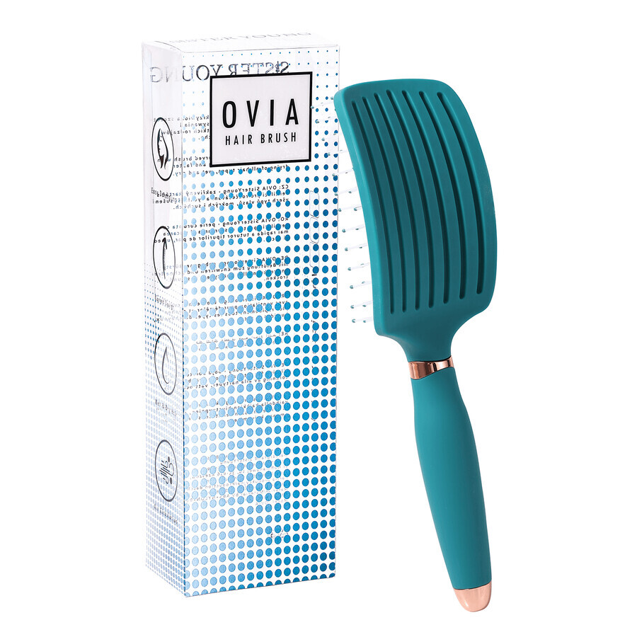 Sister Young, brosse à cheveux, Ovia Green, 1 pièce