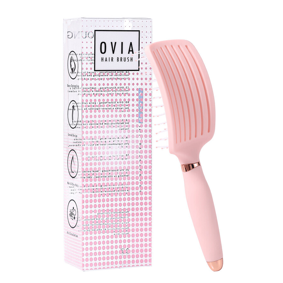 Sister Young, Brosse à cheveux, Ovia Pink, 1 pièce