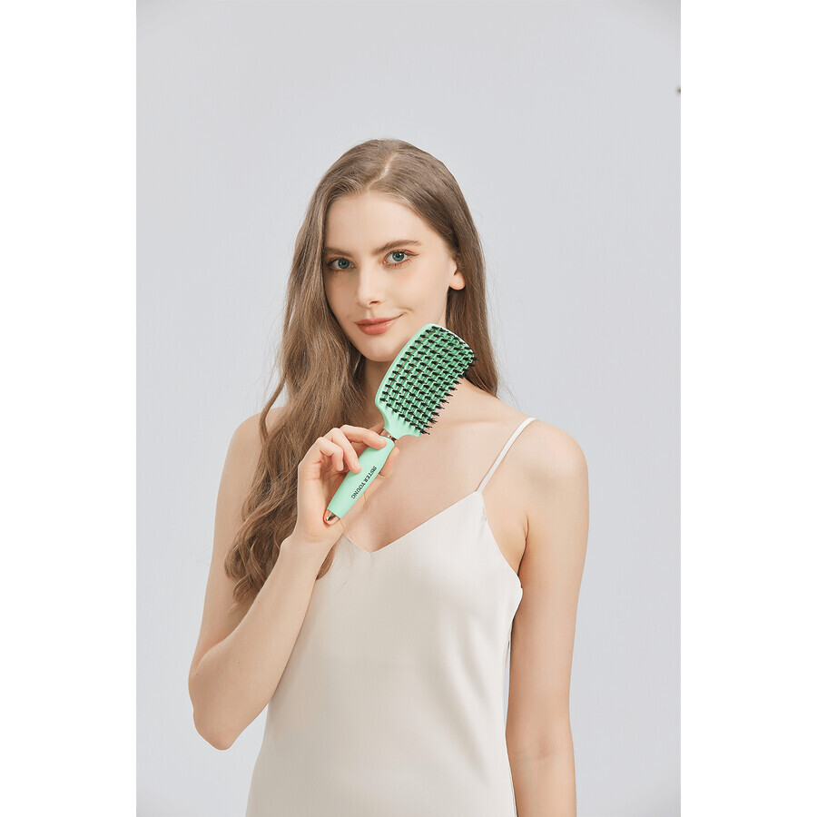 Sister Young, brosse à cheveux en poils naturels, Ovia Fresh Mint, 1 pièce