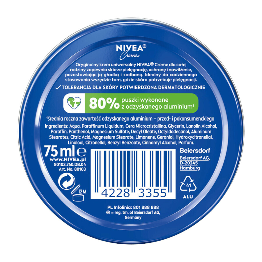 Nivea Pride Creme, Universalcreme für Gesicht und Körper, 75 ml