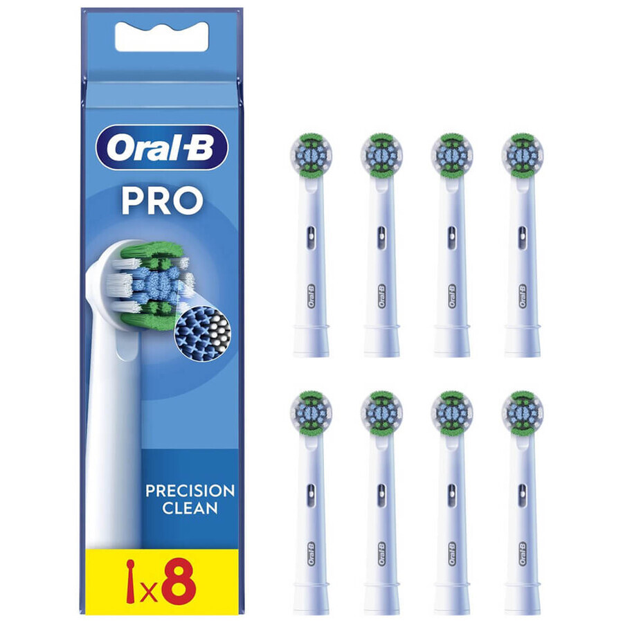 Oral-B Pro Precision Clean, embouts de remplacement pour brosse à dents électrique Clean Maximiser, 8 pièces