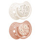 Lovi, t&#233;tine, silicone, dynamique, Blossom Ivory, 6-18 mois, 2 pi&#232;ces