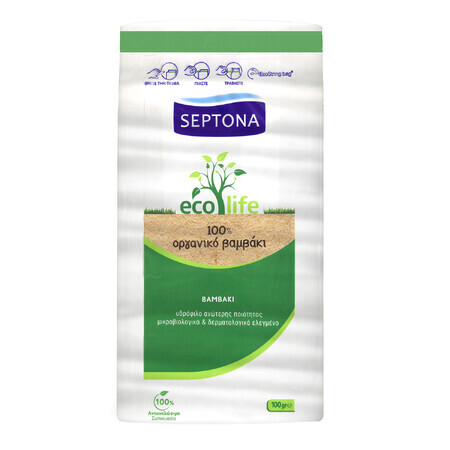 Septona Ecolife, coton cosmétique, 100 g