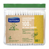 Septona Ecolife, coton-tige biodégradable, 100 pièces