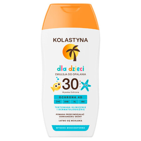 Kolastyna, émulsion solaire pour enfants, SPF 30, 125 ml