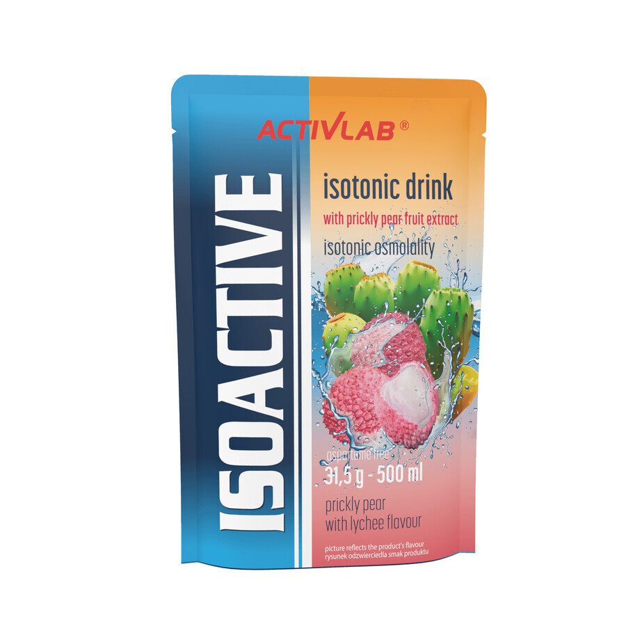 Activlab Isoactive, băutură izotonică concentrată, prickly pear cu lychee, 20 pliculețe