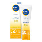 Nivea Sun Kids Protect &amp; Care set, crème solaire protectrice pour enfants 5in1, SPF 50+, 50 ml +v crème anti-âge haute protection, SPF 50, 50 ml + serviette de plage offerte