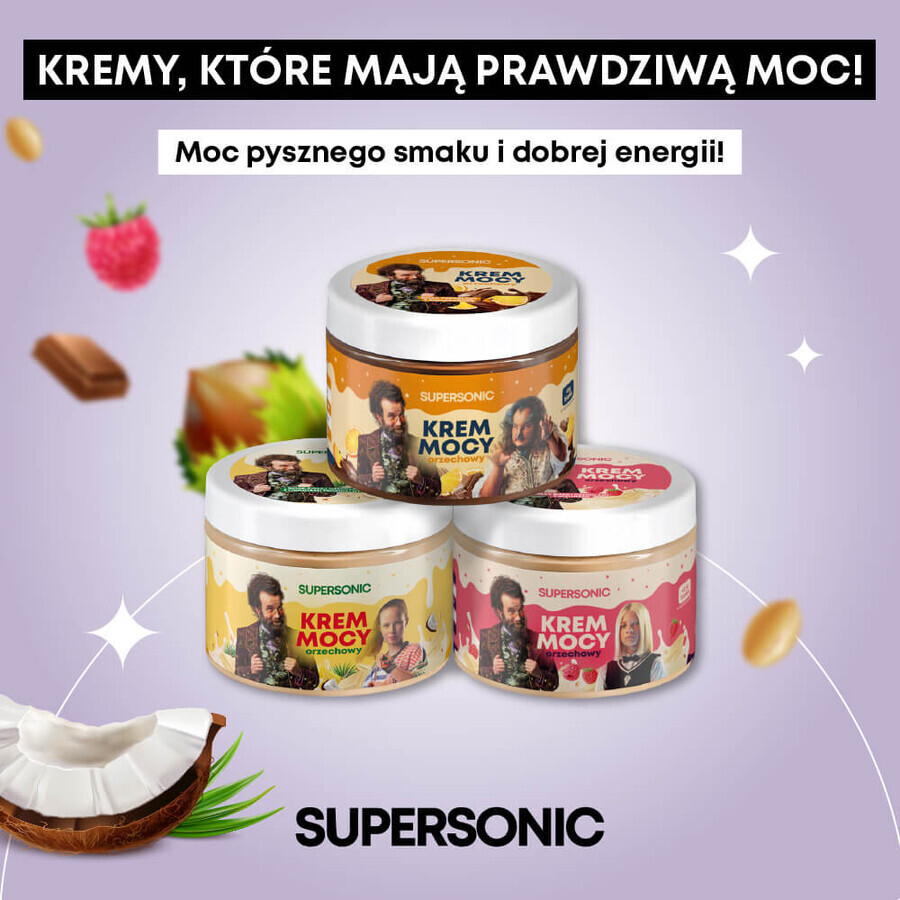 Set Supersonic Power Cream, crème de cacahuètes, 250 g + crème de cacahuètes, 250 g + Power Tube, 50 g gratuit