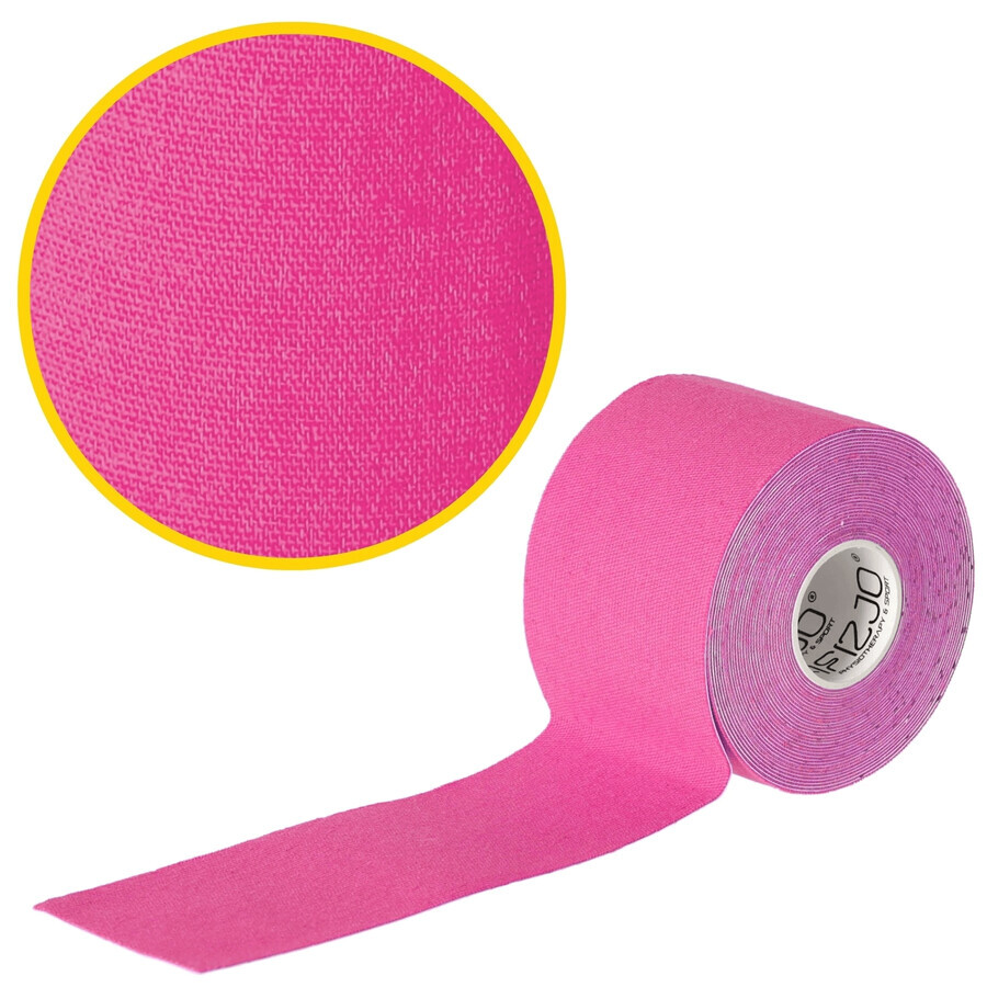 4Fizjo, kinesiotaping tape, pink, 5 cm x 5 m