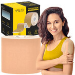 4Fizjo, kinesiotaping tape, beige, 7.5 cm x 5 m