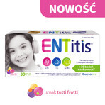 Coffret ENTitis pour les enfants de plus de 3 ans, saveur tutti frutti, 3 x 30 pastilles