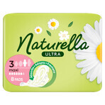 Naturella Ultra, serviettes hygiéniques avec ailettes, camomille, Maxi, 8 pcs