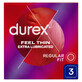 Durex Fetherlite Elite, pr&#233;servatifs avec plus de lubrifiant, plus fins, 3 pi&#232;ces