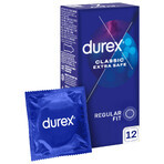 Durex Extra Safe, préservatifs avec plus de lubrifiant, renforcés, 12 pièces