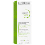 Bioderma Sebium Hydra, crème hydratante pour les peaux grasses et acnéiques, 40 ml