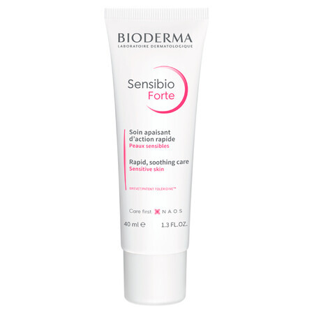 Bioderma Sensibio Forte, intensiv beruhigende und feuchtigkeitsspendende Creme, 40 ml