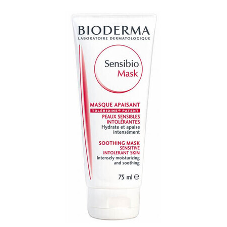 Bioderma Sensibio Mascarilla, mascarilla calmante e hidratante, pieles sensibles e hipersensibles, 75 ml