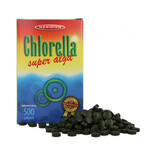 Chlorella, algue pressée, 500 comprimés