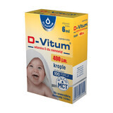 D-Vitum 400 IU, vitamine D pour les nouveau-nés, les nourrissons et les enfants, gouttes orales, 6 ml