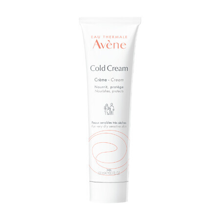 Avene Cold Cream, Gesichts- und Körpercreme, empfindliche und sehr trockene Haut, 100 ml