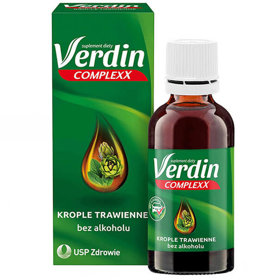 Verdin Complexx, digestive drops, alcohol-free, 40 ml