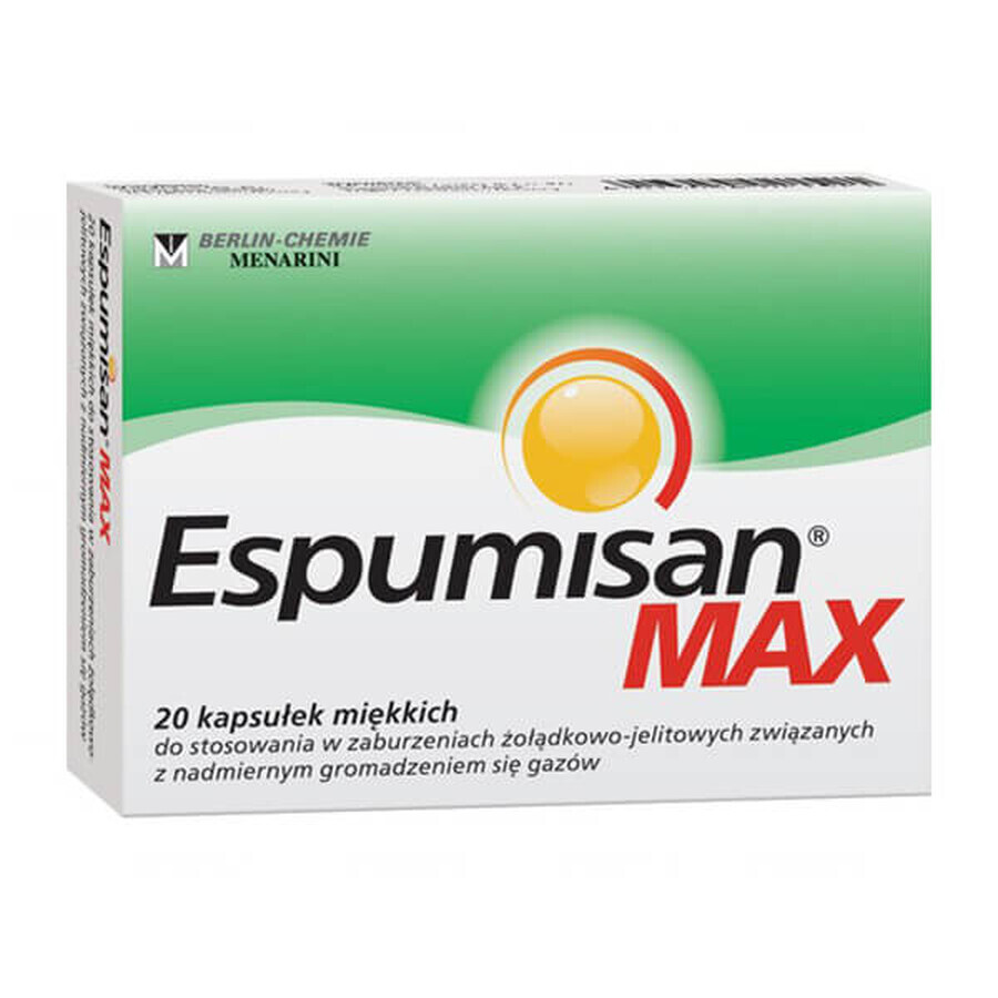 Espumisan Max, 20 capsules molles