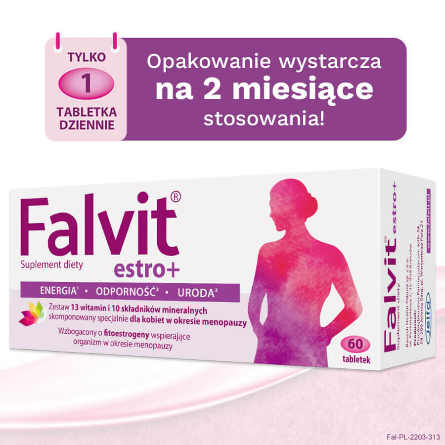 Falvit Estro+, 60 comprimés