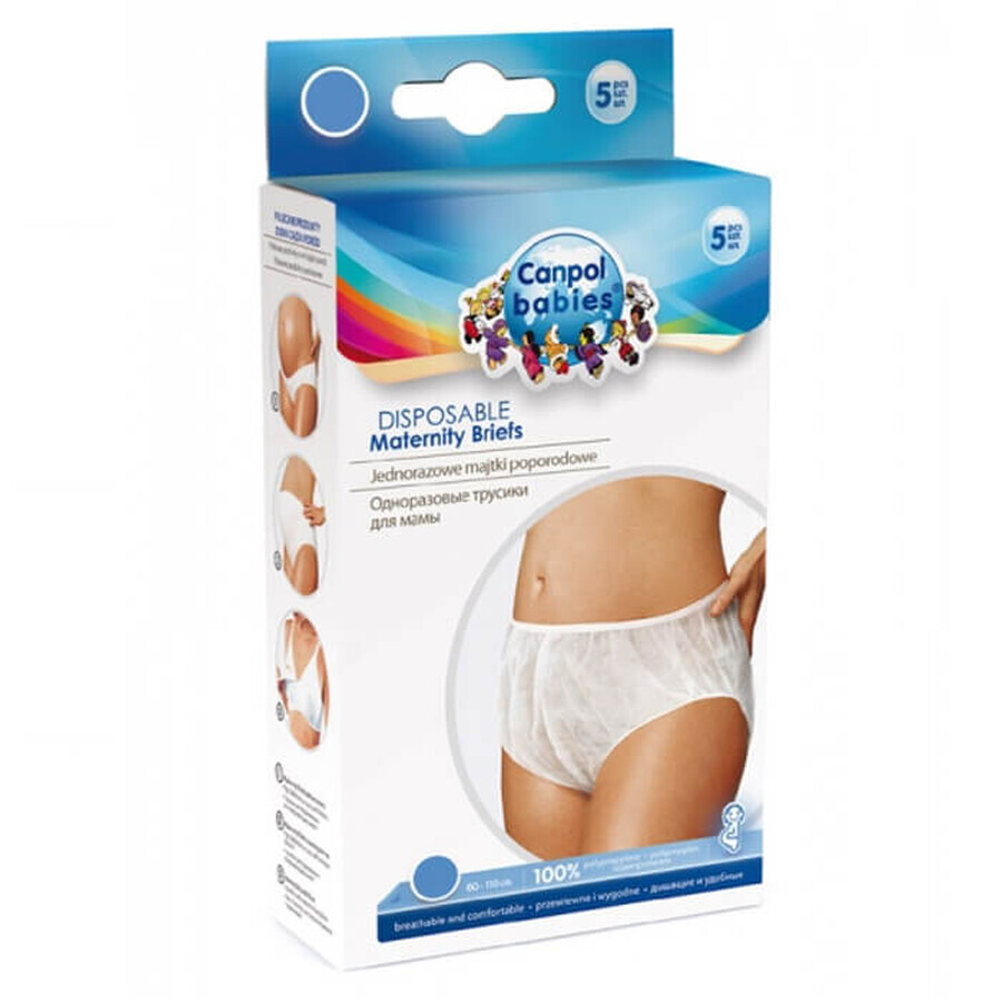 Canpol, slip postnatal, jetable, taille L, 5 pièces